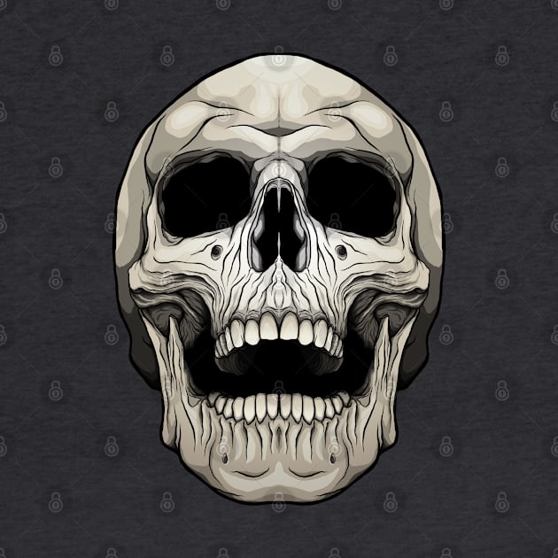 Skull by forcefedartanddesign